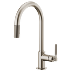 BRIZO LITZE 63043LF Pull-Down Faucet with Arc Spout and Knurled Handle