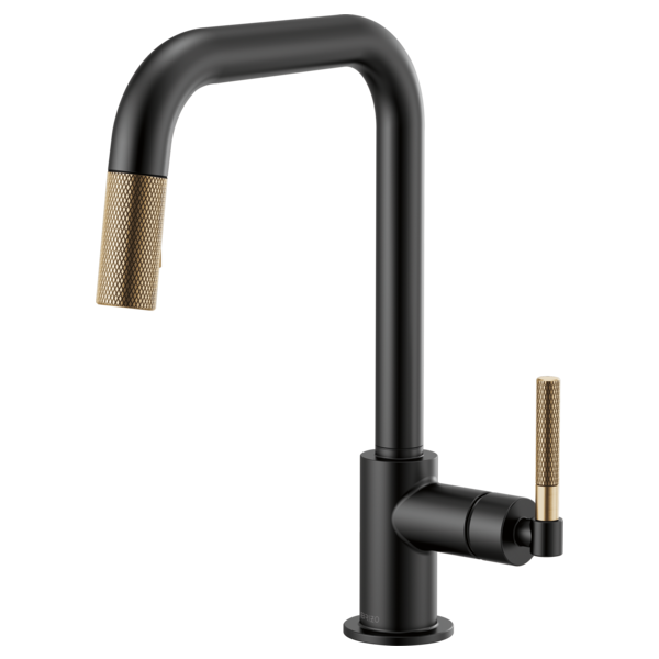 BRIZO LITZE 63053LF Pull-Down Faucet with Square Spout and Knurled Handle Secondary image