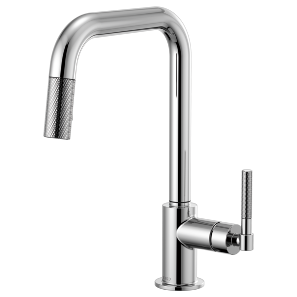 BRIZO LITZE 63053LF Pull-Down Faucet with Square Spout and Knurled Handle Main image