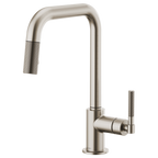 BRIZO LITZE 63053LF Pull-Down Faucet with Square Spout and Knurled Handle