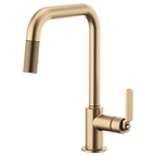 BRIZO LITZE 63054LF Pull-Down Faucet with Square Spout and Industrial Handle