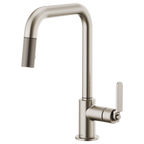 BRIZO LITZE 63054LF Pull-Down Faucet with Square Spout and Industrial Handle