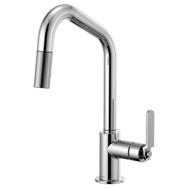 BRIZO LITZE 63064LF Pull-Down Faucet with Angled Spout and Industrial Handle Secondary image