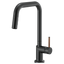 BRIZO 63065LF Pull-Down Faucet with Square Spout - Wood Lever Handle