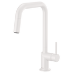BRIZO 63065LF Pull-Down Faucet with Square Spout - Metal Lever Handle
