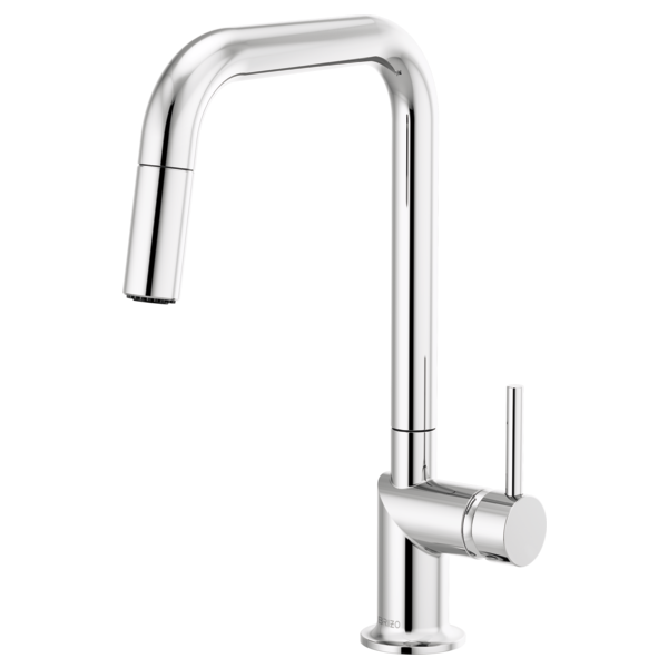 BRIZO 63065LF Pull-Down Faucet with Square Spout - Metal Lever Handle