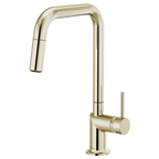 BRIZO 63065LF Pull-Down Faucet with Square Spout - Metal Lever Handle