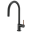BRIZO 63075LF Pull-Down Faucet with Arc Spout - Wood Lever Handle