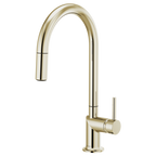 BRIZO 63075LF Pull-Down Faucet with Arc Spout - Metal Lever Handle
