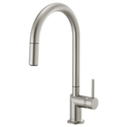 BRIZO 63075LF Pull-Down Faucet with Arc Spout - Metal Lever Handle