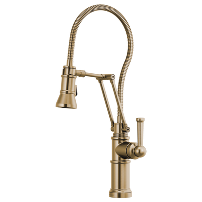 BRIZO ARTESSO 63125LF Articulating Faucet With Finished Hose