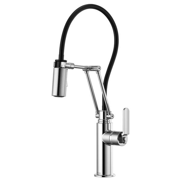 BRIZO LITZE 63244LF Articulating Faucet with Industrial Handle Main image