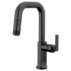 BRIZO 63907LF Pull-Down Prep Faucet with Square Spout - Lever Handle