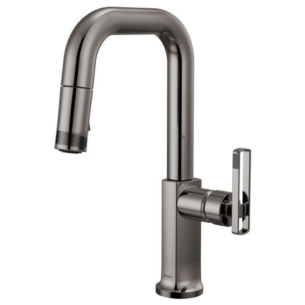 BRIZO 63907LF Pull-Down Prep Faucet with Square Spout - Knob Handle Secondary image