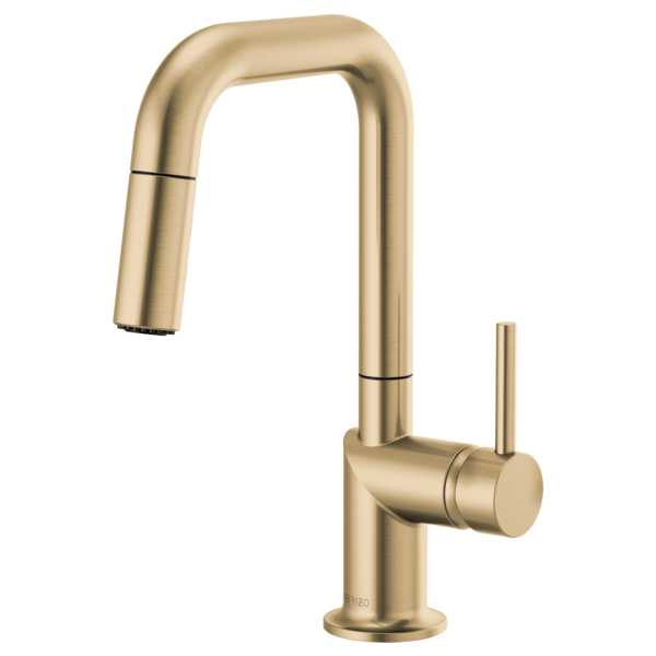 BRIZO 63965LF Pull-Down Prep Faucet with Square Spout - Metal Lever Handle Secondary image