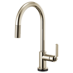 BRIZO LITZE 64044LF SmartTouch Pull-Down Kitchen Faucet with Arc Spout and Industrial Handle