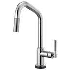 BRIZO LITZE 64063LF SmartTouch Pull-Down Kitchen Faucet with Angled Spout and Knurled Handle
