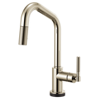 BRIZO LITZE 64063LF SmartTouch Pull-Down Kitchen Faucet with Angled Spout and Knurled Handle