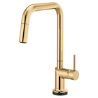 BRIZO 64065LF SmartTouch Pull-Down Kitchen Faucet with Square Spout - Metal Lever Handle