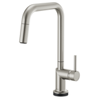 BRIZO 64065LF SmartTouch Pull-Down Kitchen Faucet with Square Spout - Metal Lever Handle