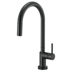 BRIZO 64075LF SmartTouch Pull-Down Kitchen Faucet with Arc Spout - Metal Lever Handle