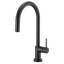 BRIZO 64075LF SmartTouch Pull-Down Kitchen Faucet with Arc Spout - Wood Lever Handle