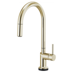 BRIZO 64075LF SmartTouch Pull-Down Kitchen Faucet with Arc Spout - Metal Lever Handle