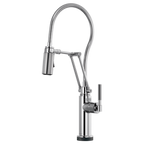 BRIZO LITZE 64143LF SmartTouch Articulating Kitchen Faucet With Finished Hose
