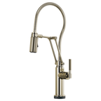 BRIZO LITZE 64143LF SmartTouch Articulating Kitchen Faucet With Finished Hose
