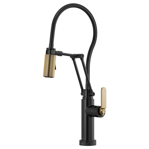 BRIZO LITZE 64144LF SmartTouch Articulating Kitchen Faucet With Finished Hose Secondary image