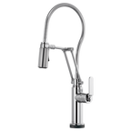 BRIZO LITZE 64144LF SmartTouch Articulating Kitchen Faucet With Finished Hose