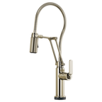 BRIZO LITZE 64144LF SmartTouch Articulating Kitchen Faucet With Finished Hose