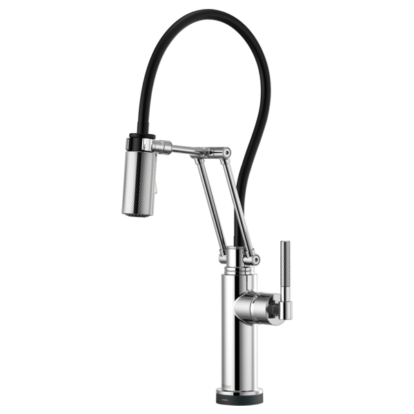 BRIZO LITZE 64243LF SmartTouch Articulating Kitchen Faucet with Knurled Handle Secondary image