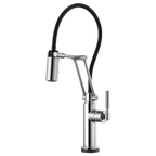 BRIZO LITZE 64243LF SmartTouch Articulating Kitchen Faucet with Knurled Handle