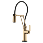 BRIZO LITZE 64244LF SmartTouch Articulating Kitchen Faucet with Industrial Handle