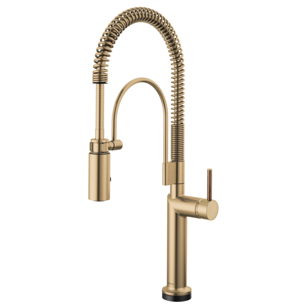 BRIZO 64375LF SmartTouch Semi-Professional Kitchen Faucet - Wood Lever Handle Secondary image