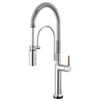 BRIZO 64375LF SmartTouch Semi-Professional Kitchen Faucet - Wood Lever Handle