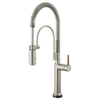 BRIZO 64375LF SmartTouch Semi-Professional Kitchen Faucet - Wood Lever Handle