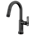BRIZO 64906LF SmartTouch Pull-Down Prep Faucet with Arc Spout - Knob Handle