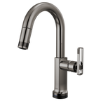 BRIZO 64906LF SmartTouch Pull-Down Prep Faucet with Arc Spout - Knob Handle