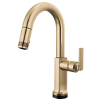 BRIZO 64906LF SmartTouch Pull-Down Prep Faucet with Arc Spout - Lever Handle