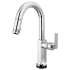 BRIZO 64906LF SmartTouch Pull-Down Prep Faucet with Arc Spout - Lever Handle