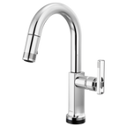 BRIZO 64906LF SmartTouch Pull-Down Prep Faucet with Arc Spout - Knob Handle
