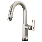 BRIZO 64906LF SmartTouch Pull-Down Prep Faucet with Arc Spout - Knob Handle