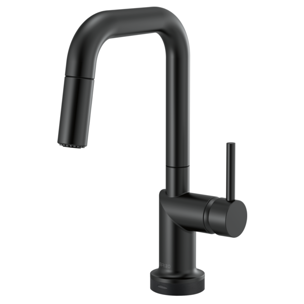 BRIZO 64965LF SmartTouch Pull-Down Prep Kitchen Faucet with Square Spout - Metal Lever Handle Main image
