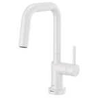 BRIZO 64965LF SmartTouch Pull-Down Prep Kitchen Faucet with Square Spout - Metal Lever Handle