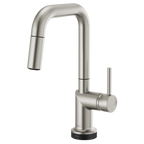 BRIZO 64965LF SmartTouch Pull-Down Prep Kitchen Faucet with Square Spout - Metal Lever Handle