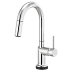 BRIZO 64975LF SmartTouch Pull-Down Prep Kitchen Faucet with Arc Spout - Metal Lever Handle