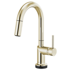 BRIZO 64975LF SmartTouch Pull-Down Prep Kitchen Faucet with Arc Spout - Metal Lever Handle