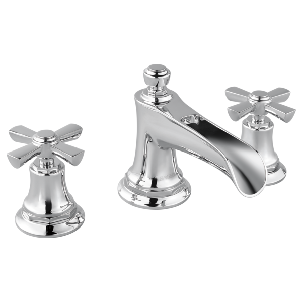 BRIZO ROOK 65361LF Widespread Lavatory Faucet with Channel Spout - Cross Handles 1.5 GPM Main image